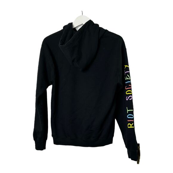 Riot Society Riot Bear Balloon Head Black Hoodie Men's Size Small - Picture 5 of 5